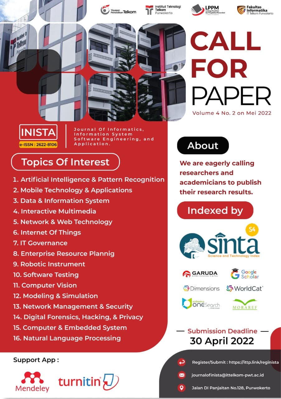 Call For Paper Journal of Informatics, Information System, Software